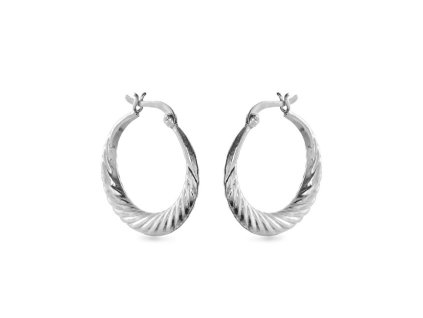 AGAIN Jewelry Stylové stříbrné náušnice kruhy AJNS0062