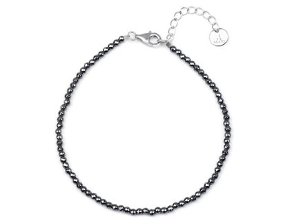 agato mineralni naramek s koralky hematitu pol b13 21l 14982948120059