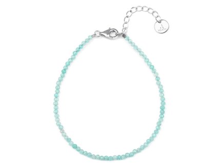 agato mineralni damsky naramek s koralky amazonitu pol b08 21l 14982945115655