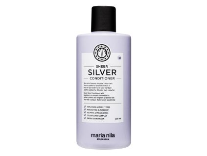 Maria Nila Hydratační kondicionér neutralizující žluté tóny vlasů Sheer Silver (Conditioner)