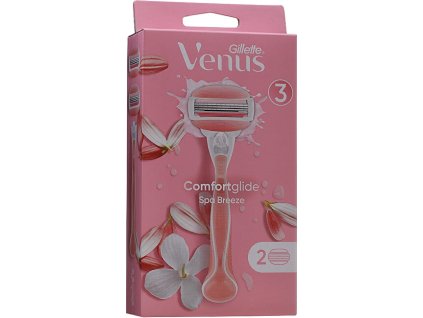 Gillette Holicí strojek Venus Comfort Glide Spa Breeze + 2 hlavice