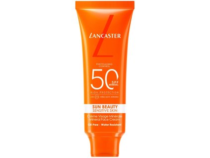 lancaster sun beauty sensitive skin mineral face cream spf50 ml 14996243204859