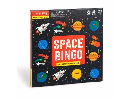 Mudpuppy Magnetická desková hra Vesmírné bingo