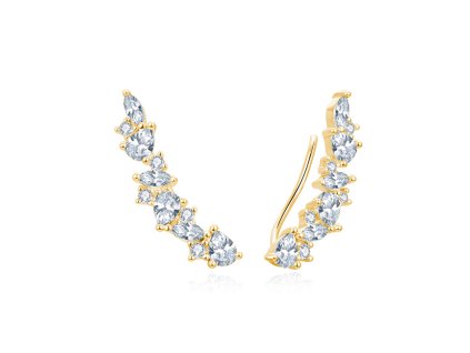 beneto nadherne podelne nausnice s cirymi zirkony agup3299w gold 14887959070822