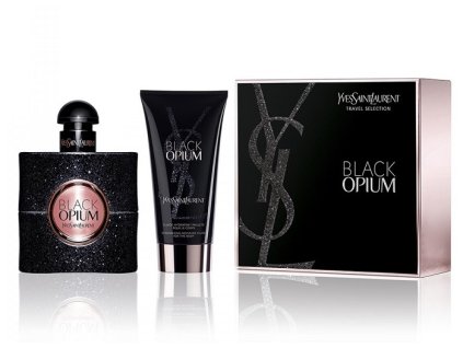 Yves Saint Laurent Black Opium - EDP 50 ml + tělová emulze se třpytkami 50 ml