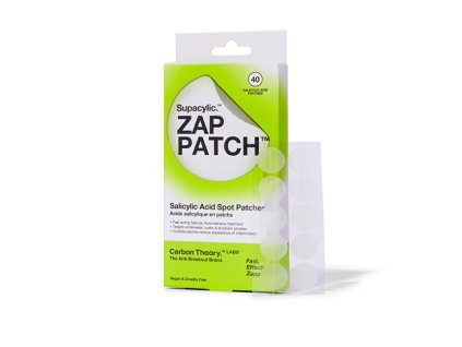 Carbon Theory Náplasti na akné Supacylic. Zap Patch (Salicylic Acid Spot Patches) 40 ks