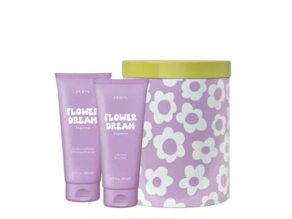 happybox kit 2 latte doccia esfoliante 200 ml latte corpo 200 flower dream 14980415090626