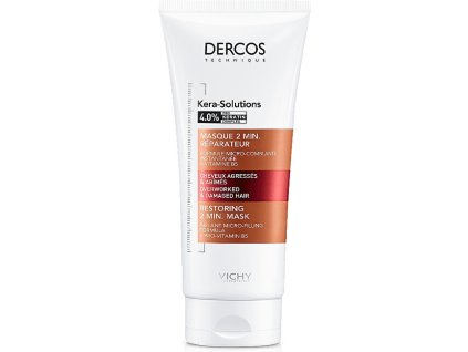 Vichy Maska pro obnovu poškozených vlasů Derkos Kera-Solutions (Restoring 2 Min Mask)