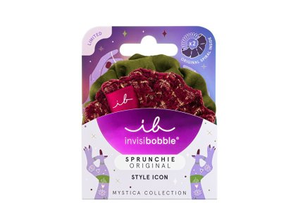 Invisibobble Gumička do vlasů Sprunchie Mystica Merry for Love 2 ks