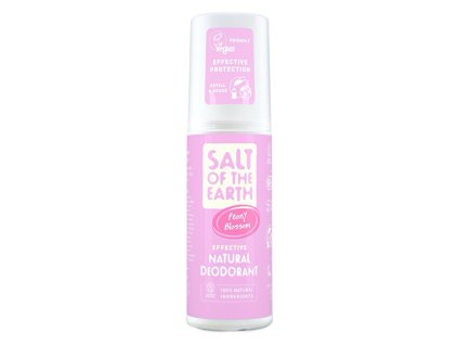 Salt Of The Earth Přírodní minerální deodorant ve spreji Peony Blossom (Natural Deodorant) 100 ml