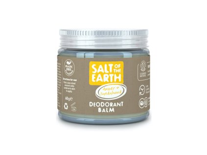 Salt Of The Earth Přírodní minerální deodorant Amber & Sandalwood (Deodorant Balm) 60 g