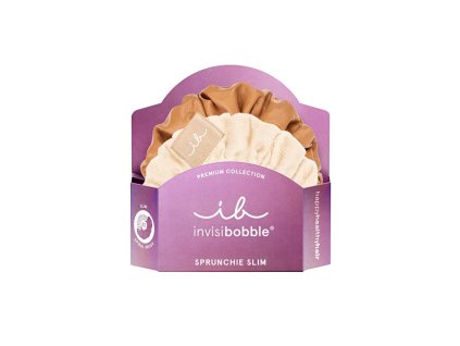 Invisibobble Gumička do vlasů Sprunchie Slim Premium Creme de Caramel 2 ks