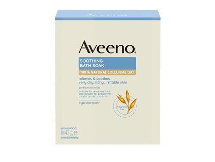 aveeno zklidnujici ovesna koupel 8 x 42 g 14947799132450