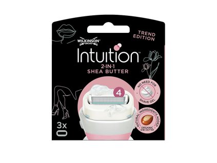 Wilkinson Sword Náhradní hlavice Intuition 2v1 Shea Butter 3 ks