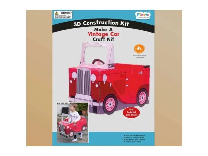 Fiesta Crafts 3D skládačka Vintage auto červené
