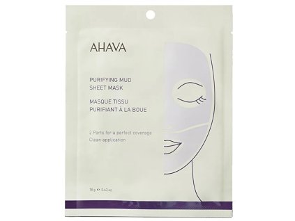 ahava cistici bahenni platynkova maska purifying mud sheet mask 18 g 14998330103514
