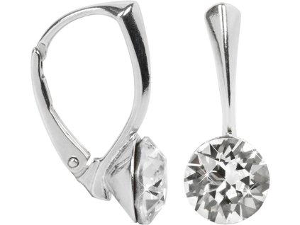 Levien Půvabné stříbrné náušnice Xirius Crystal