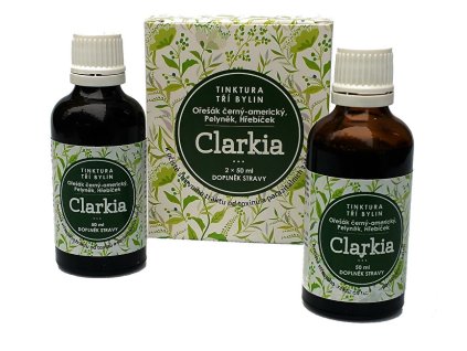 Dr. CLARK Clarkia - tinktura tří bylin 2 x 50 ml