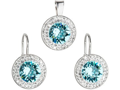 Evolution Group Sada á la Kate Middleton 39107.3 light turquoise (náušnice, přívěsek)