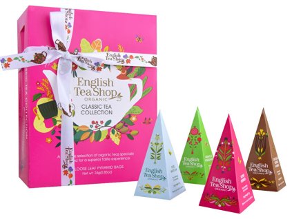 English Tea Shop Dárková kolekce Classic růžová BIO 12 pyramidek