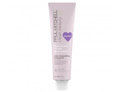 paul mitchell tonovaci maska na vlasy clean beauty amethyst color depositing treatment 150 14999791145131