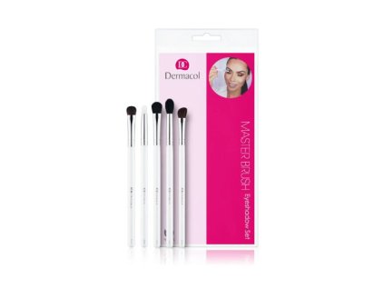 Dermacol Sada kosmetických štětců s pouzdrem a kartičkou Master Brush (Eyeshadow Set)