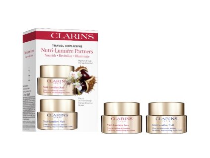 Clarins Dárková sada pleťové péče Nutri-Lumiére Partners