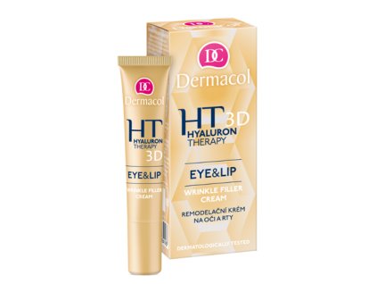 Dermacol Remodelační krém na oči a rty (Hyaluron Therapy 3D Eye & Lip Wrinkle Filler Cream) 15 ml