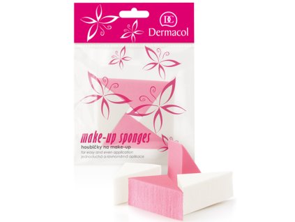 Dermacol Houbičky na make-up ve tvaru trojúhelníku 4 ks
