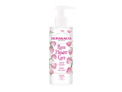 Dermacol Krém na ruce s pumpičkou Růže Flower Care (Hand Cream) 150 ml
