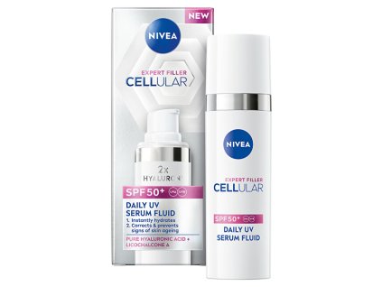 Nivea Denní UV sérum SPF 50+ Cellular Expert Filler Fluid 50 ml