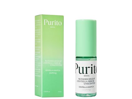 PURITO Neparfemované pleťové sérum s pupečníkem asijským Wonder Releaf Centella (Serum Unscented) 15 ml