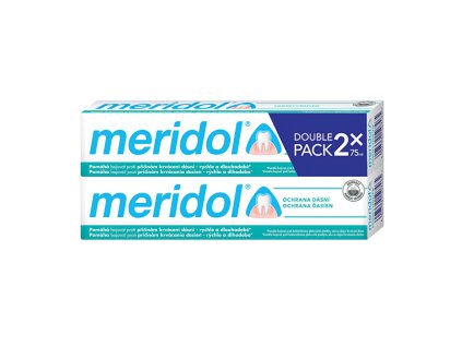 Meridol Zubní pasta proti zánětu dásní duopack 2 x 75 ml