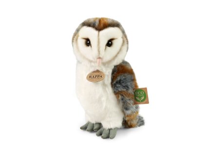 Rappa Plyšová sova pálená 27 cm ECO-FRIENDLY