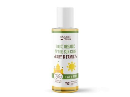 WoodenSpoon Dětský organický olej po opalování Baby & Family (Objem 100 ml)