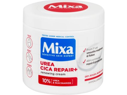 Mixa Regenerační tělová péče pro velmi suchou a hrubou pokožku Urea Cica Repair+ (Renewing Cream) 400 ml