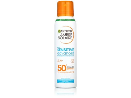 Garnier Ochranná mlha pro citlivou pokožku SPF 50+ Sensitive Advanced (Invisible Protection Mist) 150 ml