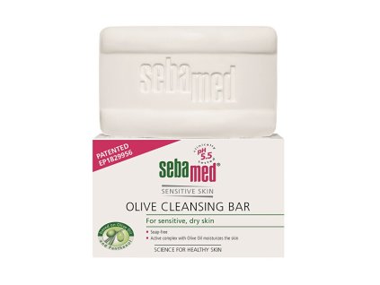 sebamed tuhe mydlo pro citlivou pokozku syndet sensitive skin olive cleansing bar 150 g 14997307085505