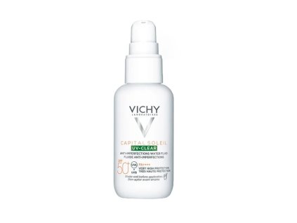 Vichy Fluid proti nedokonalostem pleti SPF 50+ Capital Soleil UV-Clear (Anti-Imperfections Water Fluid) 40 ml