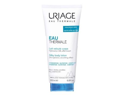 Uriage Hedvábné tělové mléko pro suchou a citlivou pokožku Eau Thermale (Silky Body Lotion) (Objem 200 ml)
