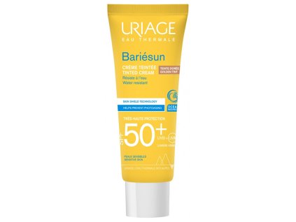 uriage tonovany pletovy krem na opalovani spf 50 bariesun golden tint tinted cream 50 ml 14887539090701