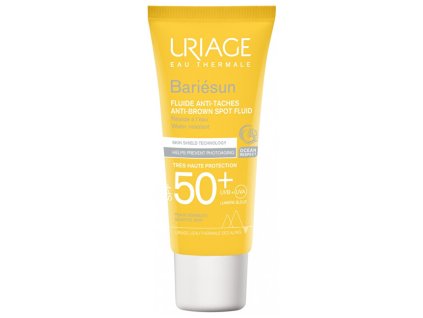 uriage ochranny fluid proti pigmentovym skvrnam spf 50 bariesun anti brown spot fluid 40 ml 14887543110828