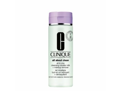 Clinique Jemné čisticí mléko pro suchou až velmi suchou pleť (All-in-one Cleansing Micellar Milk + Makeup Remover) (Objem 200 ml)