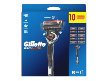 gillette holici strojek proglide flexball 10 nahradnich hlavic 14924902182642