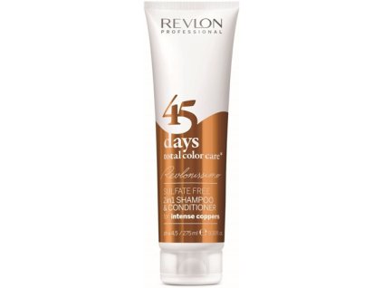 sampon a kondicioner pro intenzivni medene odstiny 45 days total color care shampoo conditioner intense coppers 275 ml 14175875