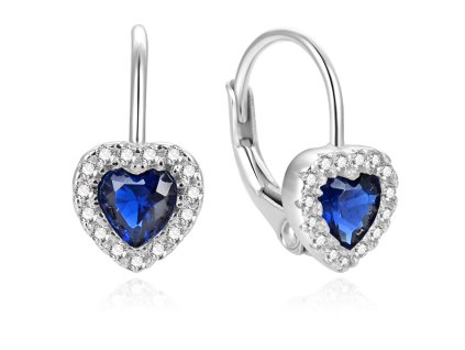 beneto nezne stribrne nausnice ve tvaru srdicek aguc2590dl 14867478075533