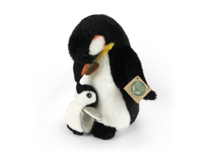 Rappa Plyšový tučňák s mládětem 22 cm ECO-FRIENDLY