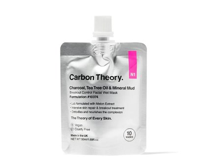 carbon theory mineralni bahenni maska charcoal tea tree oil mineral mud facial wet mask 50 14938910075558