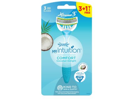 wilkinson sword jednorazovy holici strojek pro zeny my intuition comfort coconut delight 3 14913948180932
