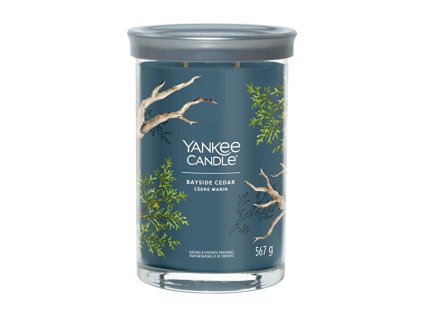 yankee candle aromaticka svicka signature tumbler velky bayside cedar 567 g bayside cedar 14912342073548